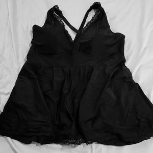 Black one piece swimsuit